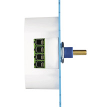 Draaibare dimmer met draaiknop en aansluitklemmen