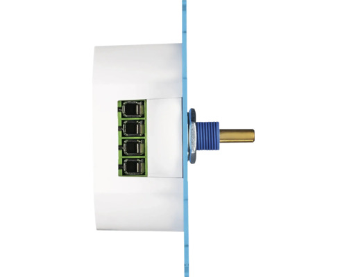 Draaibare dimmer met draaiknop en aansluitklemmen