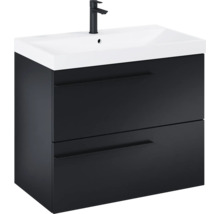 Wastafelmeubel met twee laden en kraan