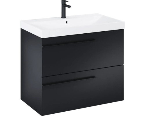 Wastafelmeubel met twee laden en kraan