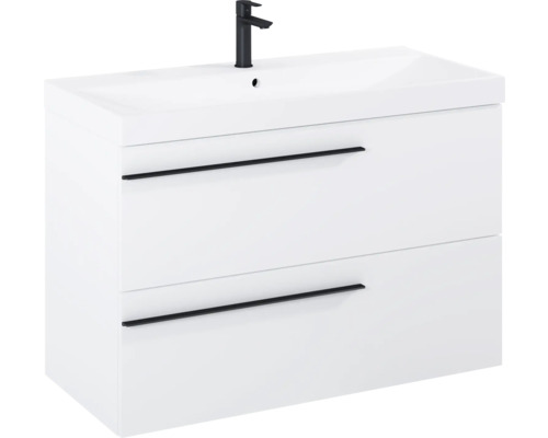 Wastafelmeubel met onderkast, twee laden en kraan