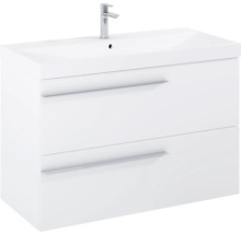 Wastafelonderkast met twee laden en kraan