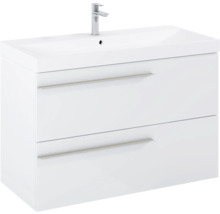 Wastafelonderkast met twee laden en kraan