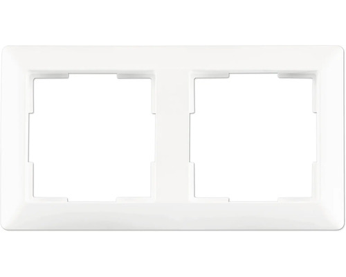 Dubbel frame voor schakelaars en stopcontacten