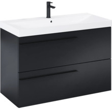 Wastafelonderkast met twee laden en opzetwastafel