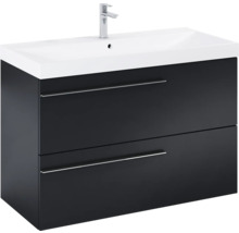 Wastafelonderkast met twee laden en opzetwastafel