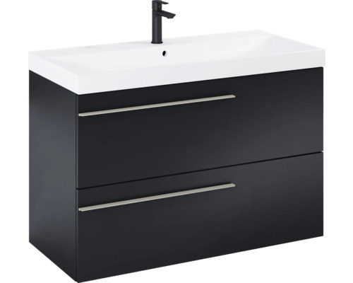 Wastafelonderkast met wastafel en kraan