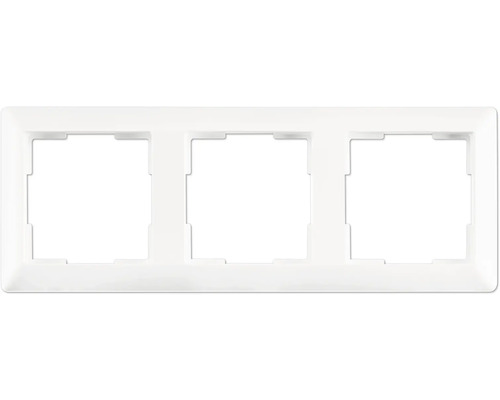 ION INDUSTRIES J1 Afdekraam 3-voudig alpin wit glans Frame voor drie schakelinzetstukken