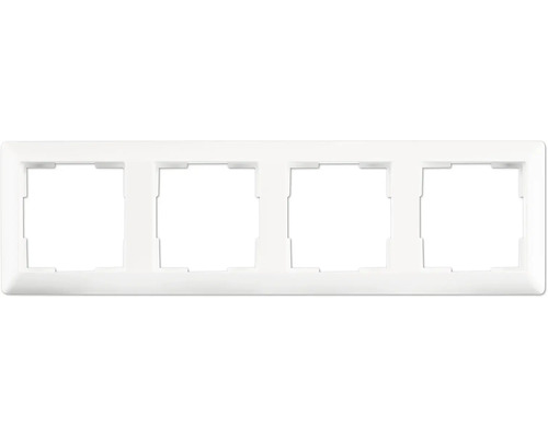 ION INDUSTRIES J1 Afdekraam 4-voudig alpin wit glans Frame voor vier schakelaarelementen