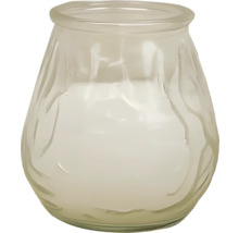 Glazen pot met bloemmotief