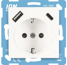 Stopcontact met USB en USB-C aansluiting