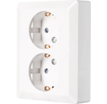 Dubbel stopcontact voor gebruik binnenshuis