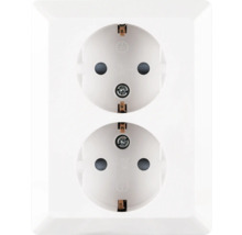 Dubbel stopcontact voor wandmontage