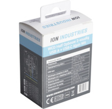 ION Industries dubbele wandcontactdoos opbouw met USB A en USB C alpinewit verpakking
