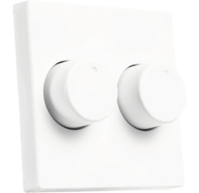 Dubbele draaiknopdimmer voor het regelen van de lichtintensiteit