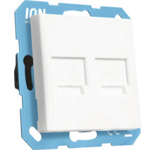 Dubbele netwerkdoos voor wandmontage