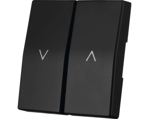 ION INDUSTRIES V1/J1 Bedieningswip voor jaloezieschakelaar dubbel zwart mat Dubbele schakelaar met pijlsymbolen