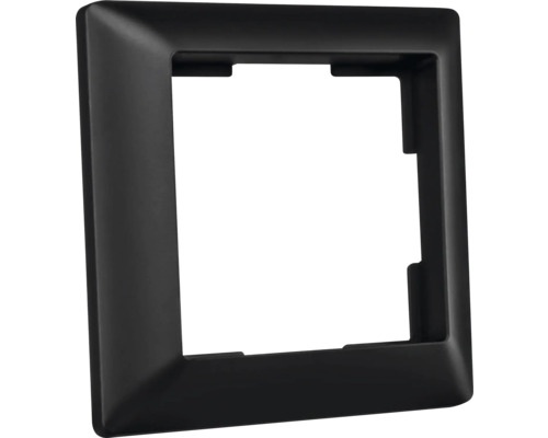 ION INDUSTRIES J1 Afdekraam 1-voudig zwart mat Schakelframe, enkel frame