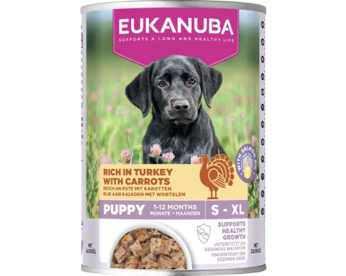 Eukanuba Puppy hondenvoer met kalkoen en wortelen, geschikt voor puppy's van 1 tot 12 maanden