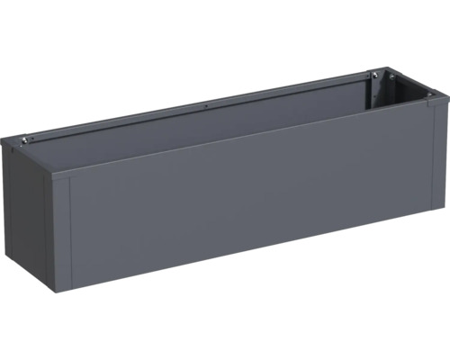 Rechthoekige plantenbak van metaal