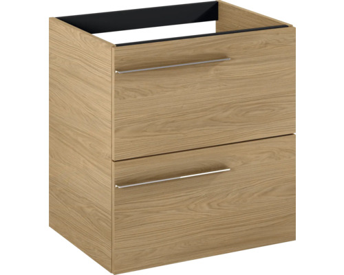 Wastafelonderkast met twee laden en handgrepen