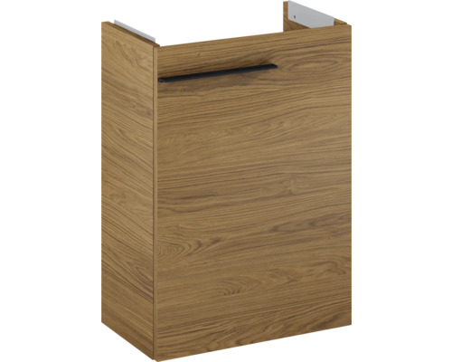 Wastafelonderkast met houtlook en handgreep