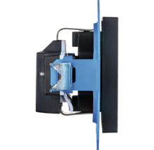 Detailaanzicht van een schakelaar voor elektrische installatie