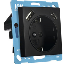 Stopcontact met USB- en USB-C-aansluiting