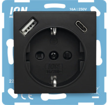 Stopcontact met USB en USB-C aansluiting