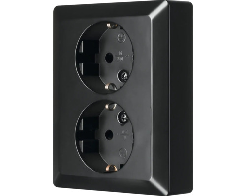 Dubbel stopcontact voor stroomvoorziening