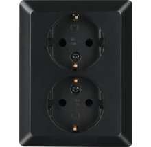 Dubbel stopcontact voor wandmontage