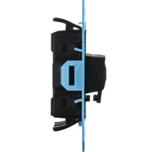 Detailopname van een schakelaar voor elektrische installatie