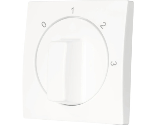 Draaiknop met de cijfers 0 tot 3 voor een verwarming