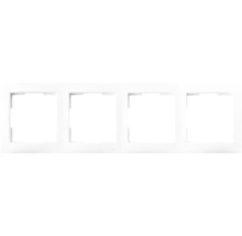 Vier witte raamkozijnen