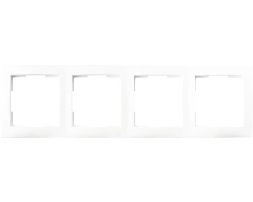 ION INDUSTRIES E1 Afdekraam 4-voudig alpin wit glans Vier witte raamkozijnen