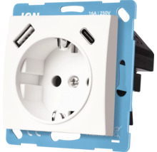 Stopcontact met USB A en USB C aansluiting