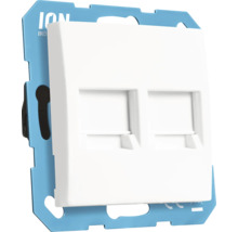 Dubbele aansluitdoos voor de installatie van netwerkverbindingen