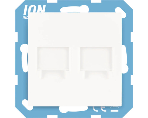 Dubbele adapterframe voor datadozen