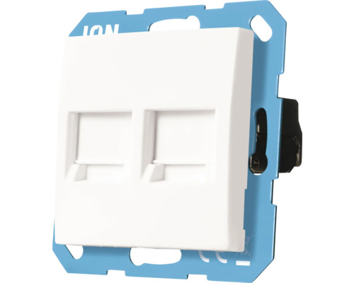 Dubbele netwerkdoos voor wandmontage