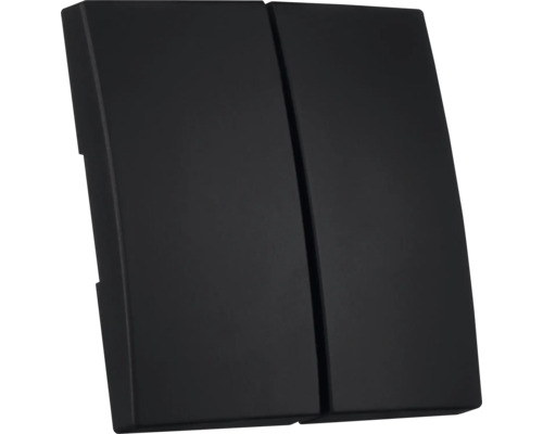 ION INDUSTRIES E1 Bedieningswip dubbel zwart mat Dubbele schakelaar voor elektrische installaties