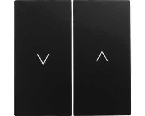 Twee zwarte schakelaars met pijlsymbolen