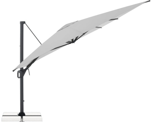 Vrijhangende parasol met voet