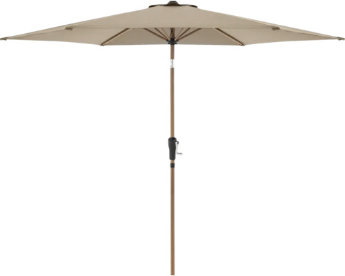 DOPPLER Parasol Lift greige Ø 305 cm Tuinparasol met stevige standaard voor buiten