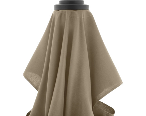 Gesloten parasol met stoffen bekleding