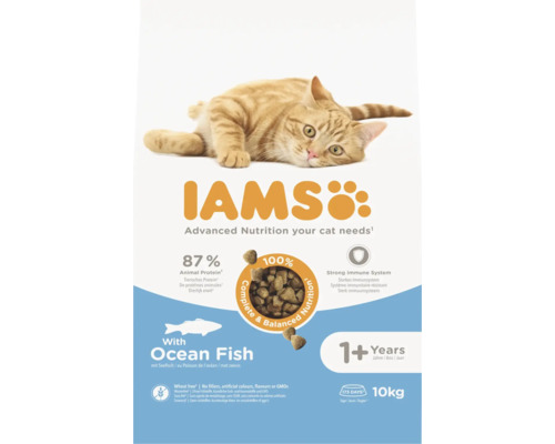 IAMS kattenvoer met zeevis voor volwassen katten