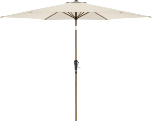 Vierkante parasol met houten steel