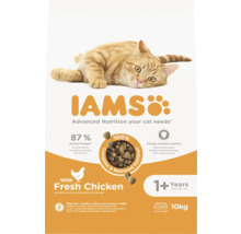 IAMS kattenvoer met verse kip voor katten vanaf één jaar, 10 kilogram