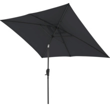 Rechthoekige parasol met middenstok en slinger mechanisme