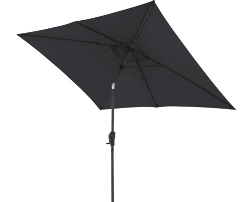 Rechthoekige parasol met middenstok en slinger mechanisme