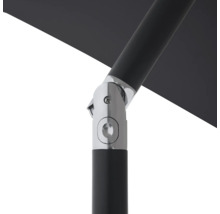 Detailopname van een parasol met verstelbaar scharnier